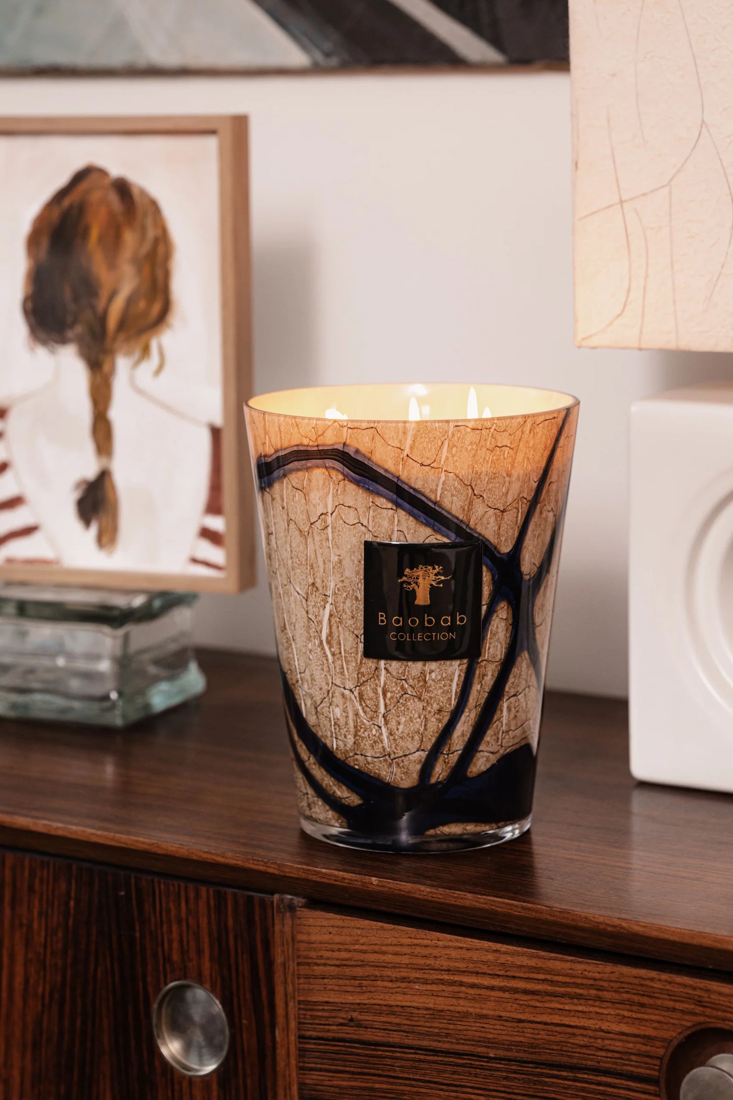 Baobab Candle Stones Lazuli