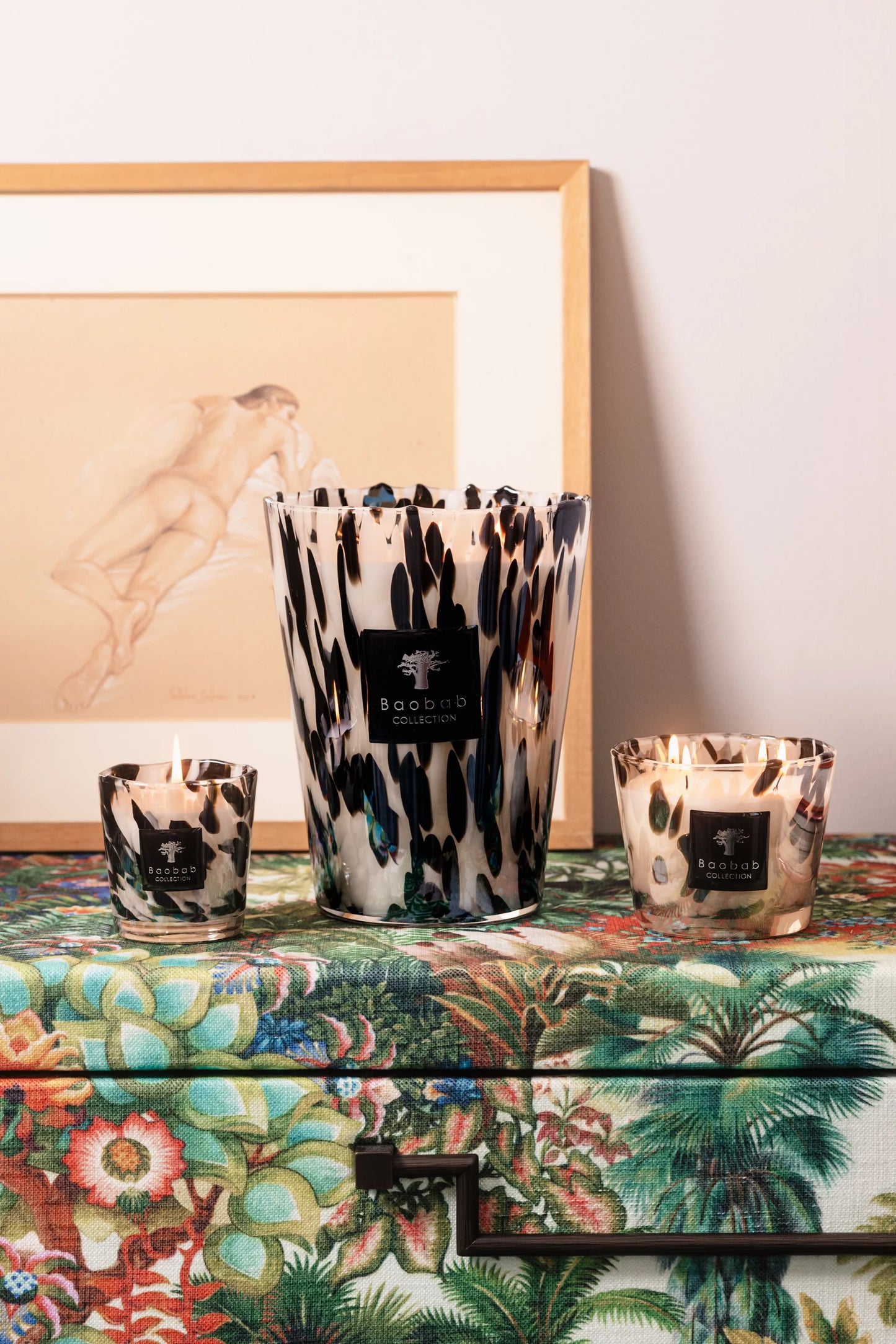 Baobab Candle Black Pearls