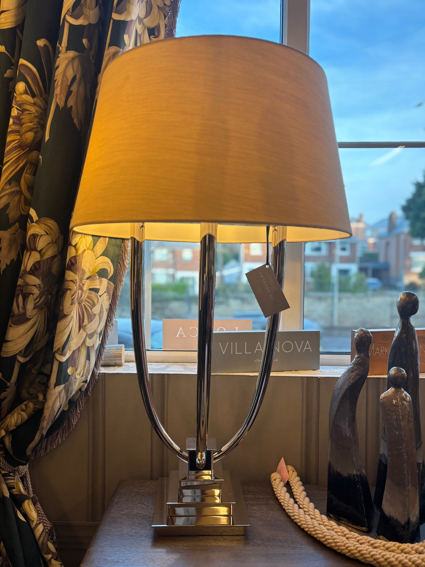 Allegra Chrome Table Lamp