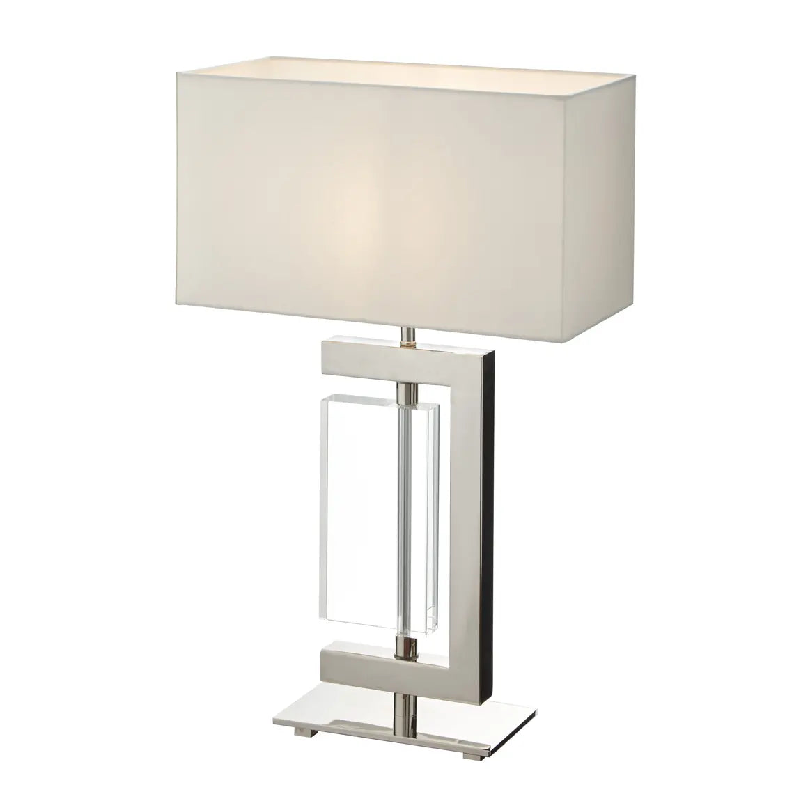 Julieta Chrome and Glass Table Lamp
