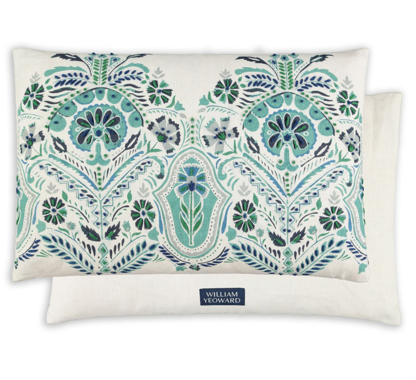 William Yeoward Cleave Peacock Cushion 60X40cm